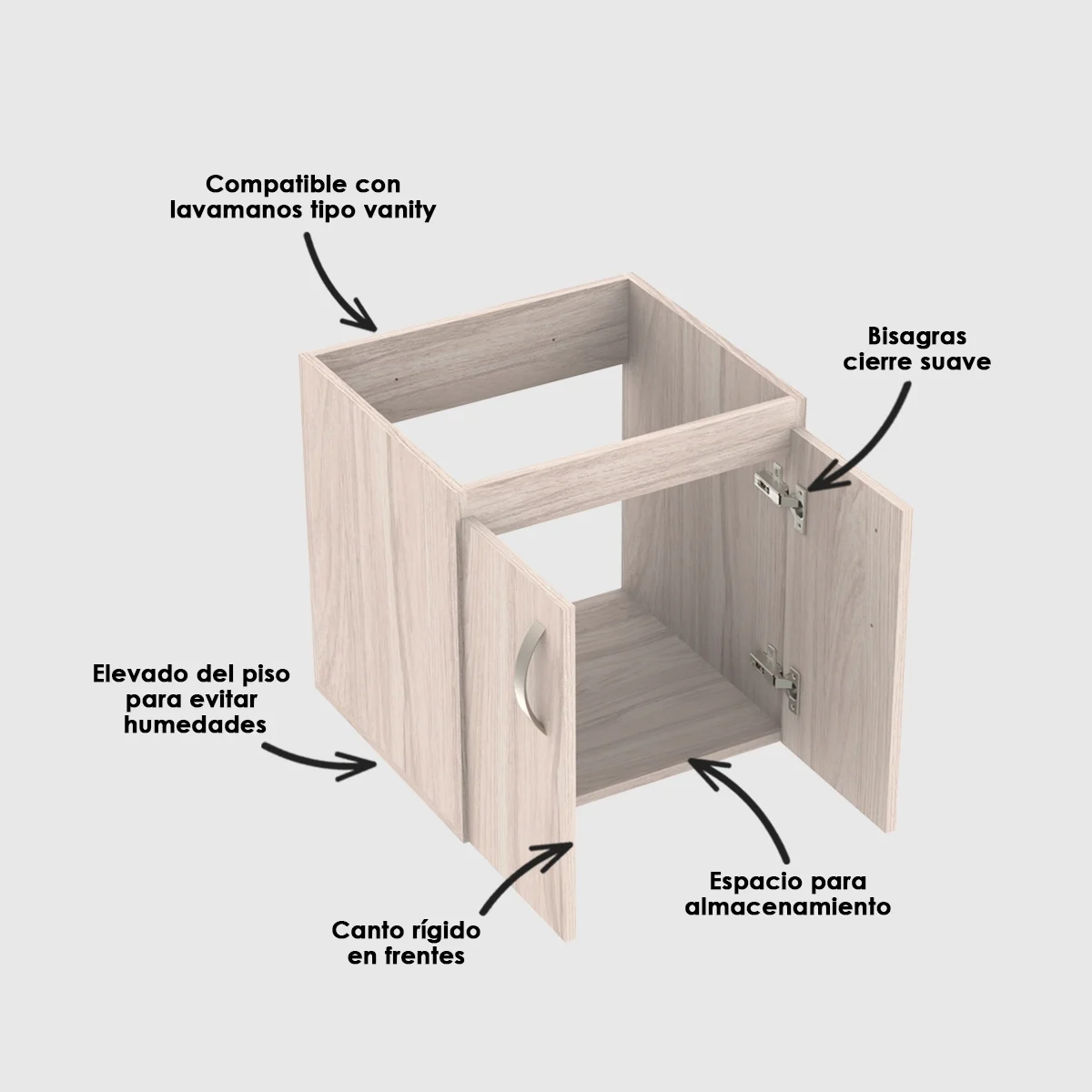 MUEBLE--BÁSICO-ELEV-48X43-DESC-SODER mueble para lavamanos especificaciones