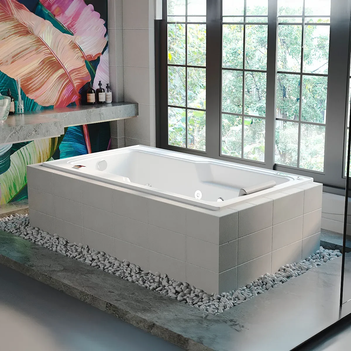 Hidromasaje/Jacuzzi Francesa de empotrar 160x90cm #separator_sa #site_title