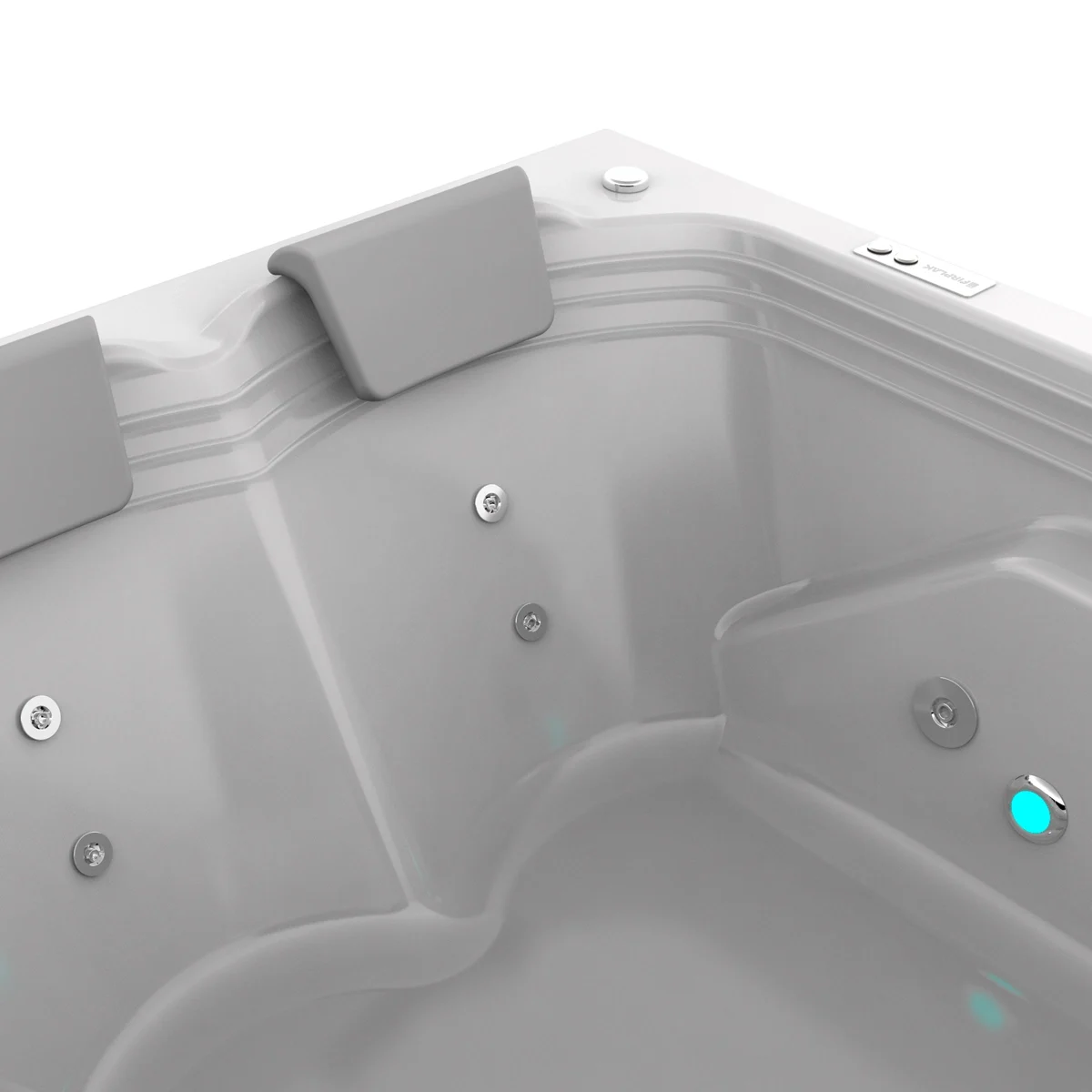 Hidromasaje-Millenium-Blanco-Detalle-WEB Jacuzzi para 2 personas