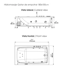 Hidromasaje-Qatar-de-empotrar-180x100-Plano