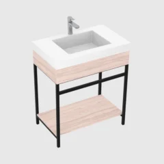 Mueble con lavamanos y entrepaño para tu baño #separator_sa #site_title