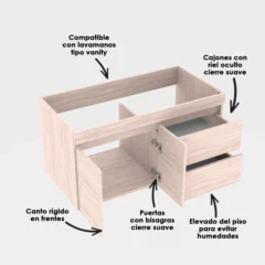 Mueble vitelli especificaciones