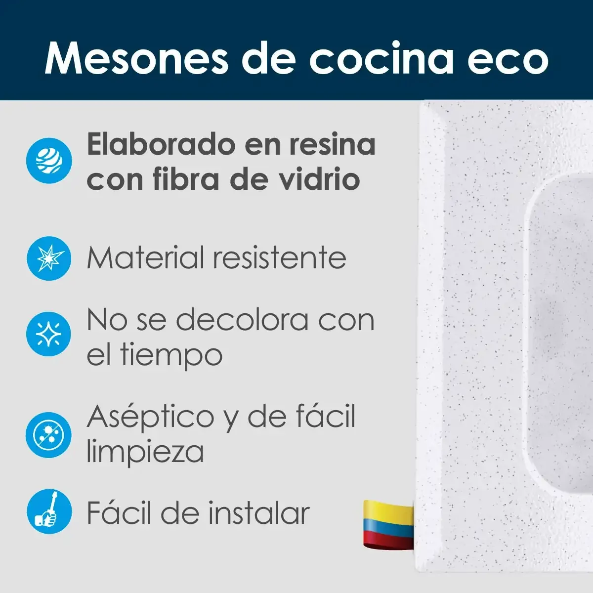 Carrusel-Meson-Cocina-Eco-180X55 Mesón cocina