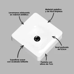 Lavamanos-Vessel-Meca-35x35-blanco-Brillante-Desc