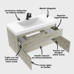 Kit-LVM-Siena-Blanco-MBL-Macao-94x48-Class-Austral-Iso-Desc-F-Cinza