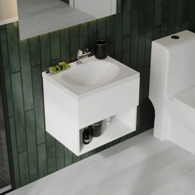 COMBO LAVAMANOS ECO + MUEBLE RAYO ELEVADO 48X38cm