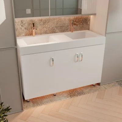 LAVAMANOS OSLO + MUEBLE BÁSICO PISO 124X48cm