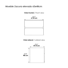 Mueble elevado zacura planos