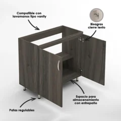 Mueble para lavamanos básico piso