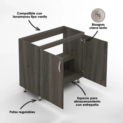 Mueble para lavamanos básico piso