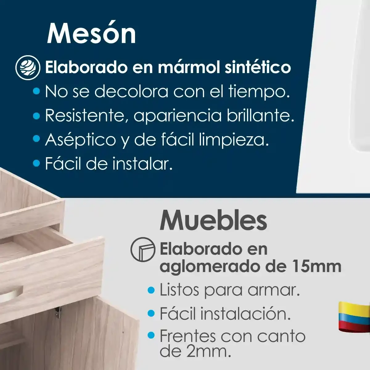 Carrusel-Kit-cocina-Meson-Aqua-Canto-2mm (1) kit meson muebles