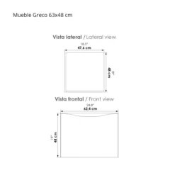 Mueble para lavamanos greco planos