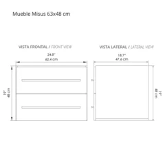 Mueble elevado misus planos