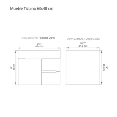 Mueble elevado tizano planos
