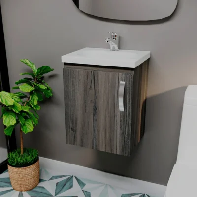 COMBO LAVAMANOS ECO + MUEBLE BÁSICO ELEVADO CON MANIJAS 40X30CM