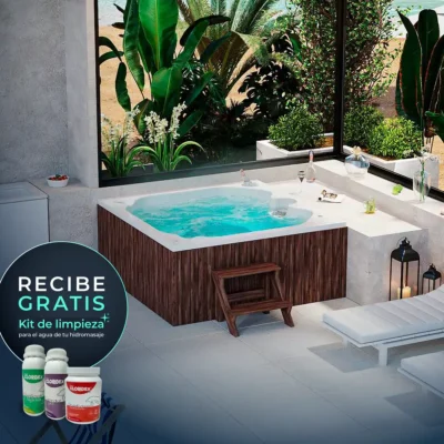 HIDROMASAJE SANTORINI BASIC SPA / PORTÁTIL 180X180CM